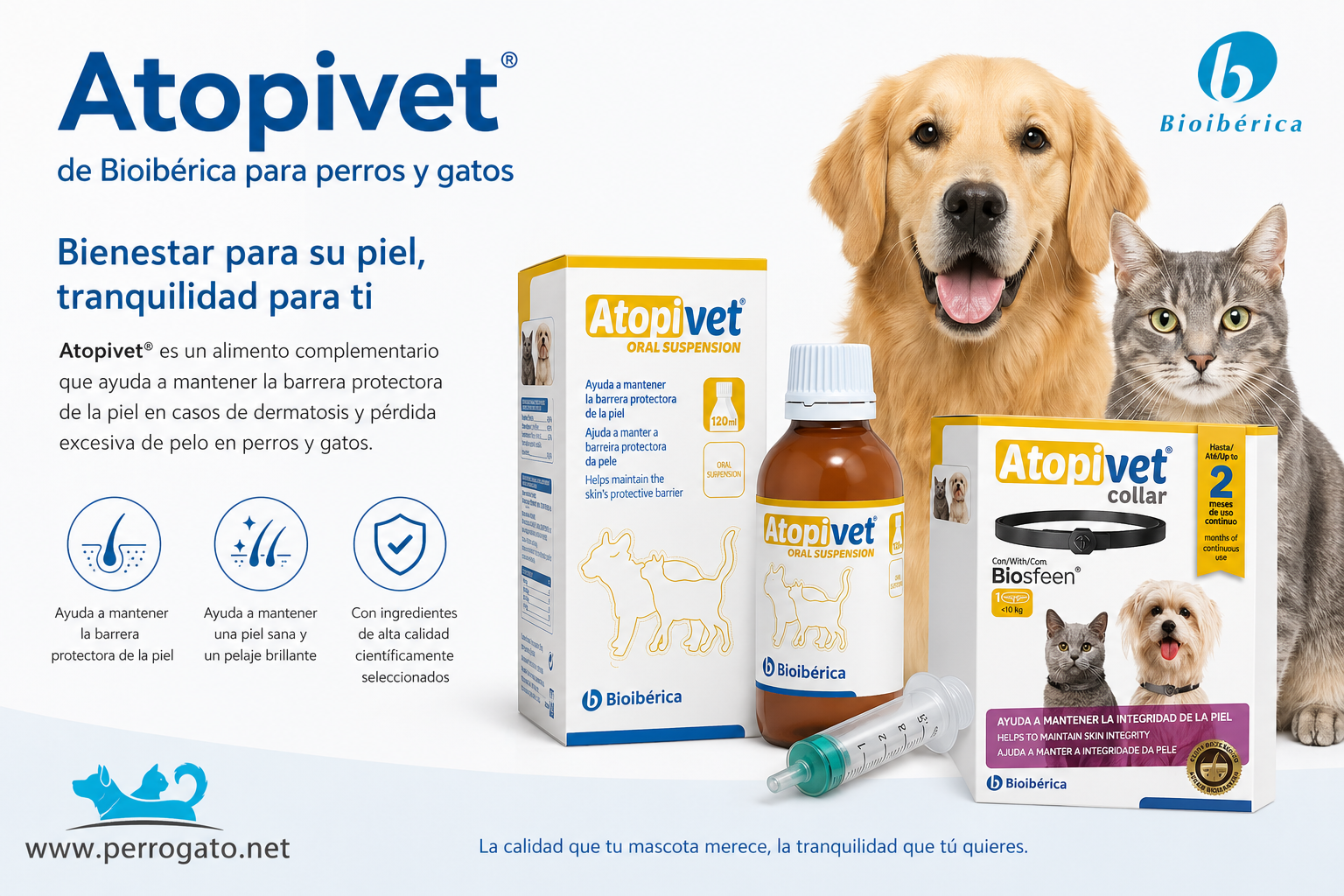 ATOPIVET dermatitis de perros y gatos